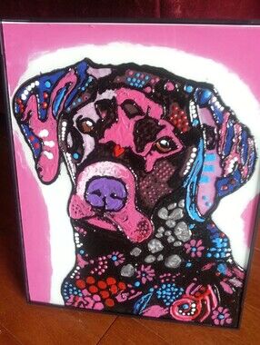 Black Lab 8x10 Multi Media 3D artwork